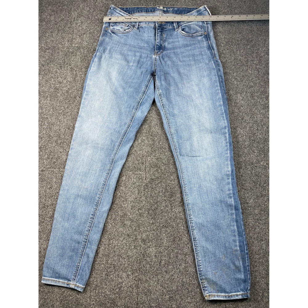 Old Navy Skinny Jeans Women Size 8 30x28 Medium Wash Blue Mid Rise Stretch Denim